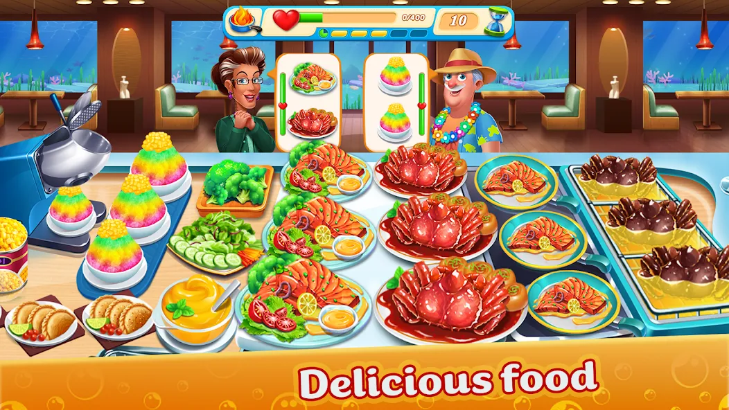 Cooking Aquarium - A Star Chef (Кукинг Аквариум)  [МОД Unlimited Money] Screenshot 3