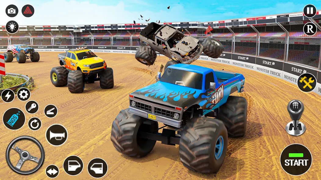 Fearless US Monster Truck Game (Фирлесс ЮЭС Монстер Трак Гейм)  [МОД Меню] Screenshot 1