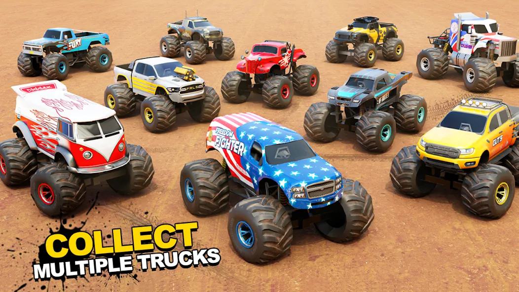 Fearless US Monster Truck Game (Фирлесс ЮЭС Монстер Трак Гейм)  [МОД Меню] Screenshot 2