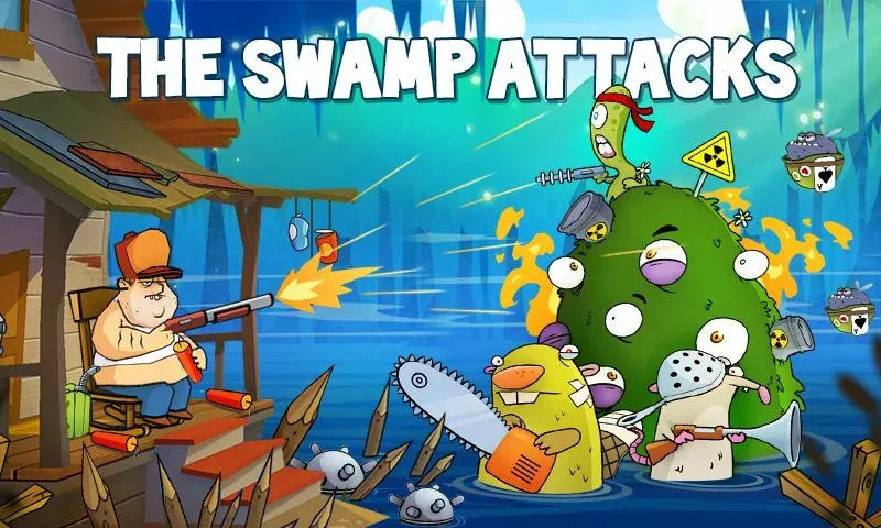 Swamp Attack (Свомп Аттак)  [МОД Много денег] Screenshot 1