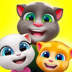 Взломанная My Talking Tom Friends  [МОД Mega Pack] - последняя версия apk на Андроид