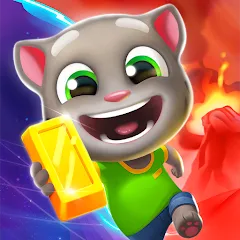 Скачать взломанную Talking Tom Time Rush  [МОД Много монет] - полная версия apk на Андроид