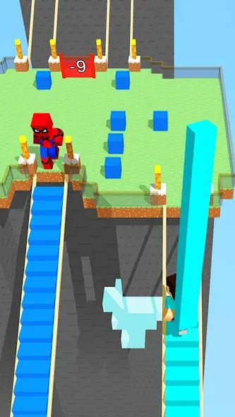 Craft Bridge Race (Крафт Бридж Рейс)  [МОД Много монет] Screenshot 1