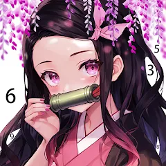 Скачать взломанную Painting Book - Anime Color  [МОД Mega Pack] - стабильная версия apk на Андроид