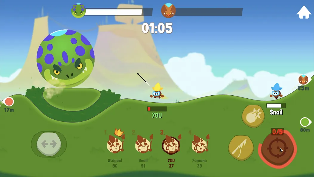 Tiny Hunters - Monsters Attack (Тини Хантерс)  [МОД Unlocked] Screenshot 5