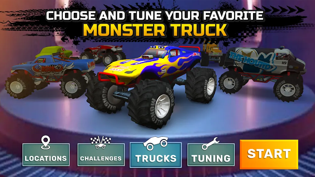 Monster truck: Extreme racing  [МОД Все открыто] Screenshot 5