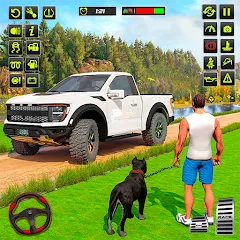 Скачать взломанную Offroad 4x4 Jeep Driving Game  [МОД Все открыто] - последняя версия apk на Андроид