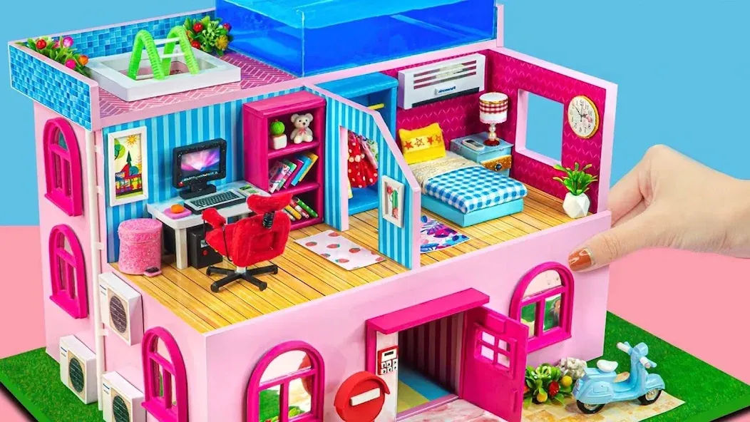 Girl Doll House Design Games (Дизайнерские игры для девочек Домик для кукол)  [МОД Unlocked] Screenshot 3