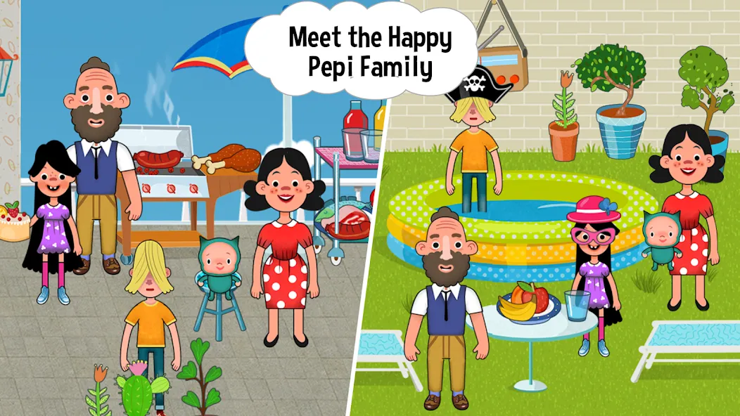 Pepi House: Happy Family (Пепи Хаус)  [МОД Бесконечные монеты] Screenshot 5