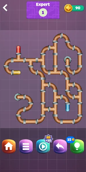 Pipe Puzzle Connect (Пайп Пазл Коннект)  [МОД Меню] Screenshot 4