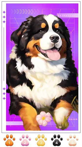 Dog Coloring, Color by number  [МОД Все открыто] Screenshot 2