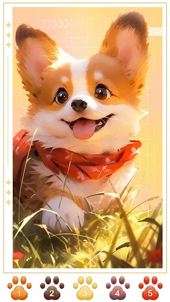 Dog Coloring, Color by number  [МОД Все открыто] Screenshot 4