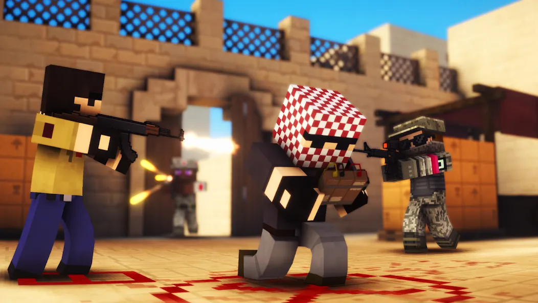 Pixel Strike 3D - FPS Gun Game (Пиксель Страйк 3Д)  [МОД Menu] Screenshot 1