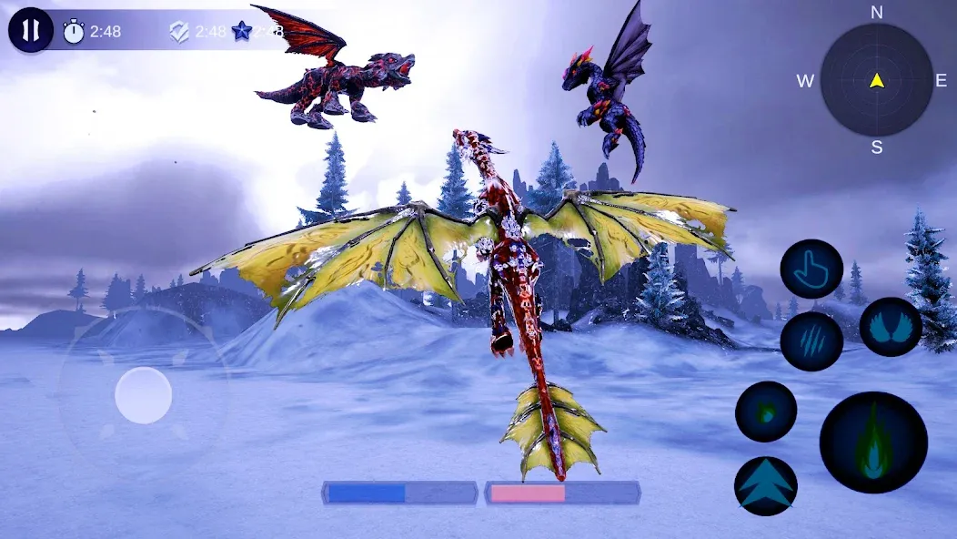 Magical Dragon Flight Games 3D  [МОД Все открыто] Screenshot 3