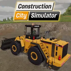 Взломанная Construction City Simulator (Конструкция Сити Симулятор)  [МОД Все открыто] - полная версия apk на Андроид