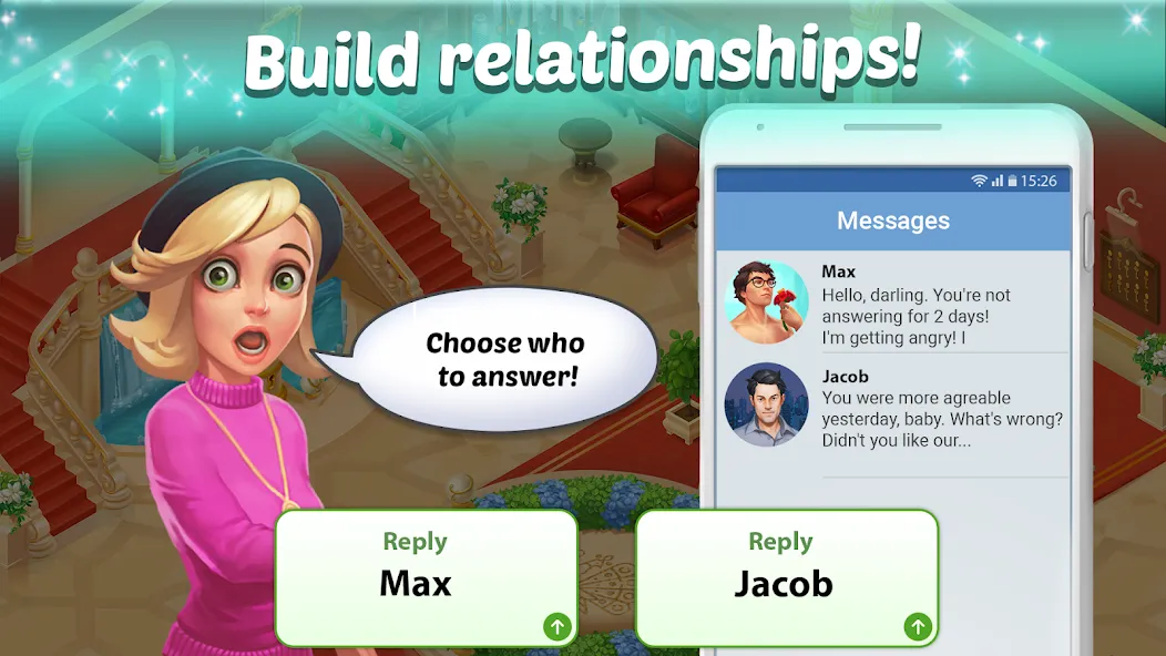Family Hotel: love & match-3 (Фэмели Отель)  [МОД Все открыто] Screenshot 5