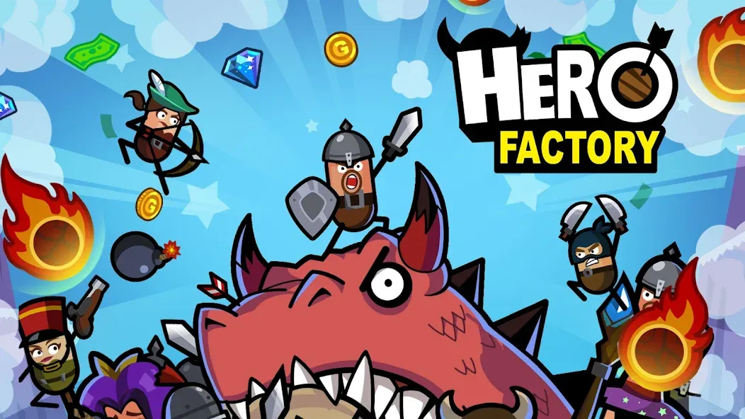 Hero Factory - Idle tycoon (Хиро Фактори)  [МОД Mega Pack] Screenshot 3