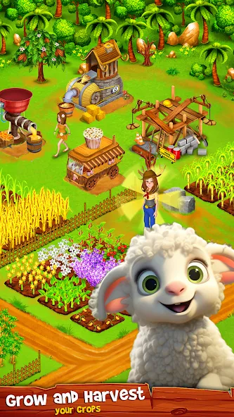 Country Valley Farming Game (Парадайз Хей Фарм Айленд)  [МОД Unlimited Money] Screenshot 1