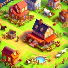 Взломанная Country Valley Farming Game (Парадайз Хей Фарм Айленд)  [МОД Unlimited Money] - стабильная версия apk на Андроид