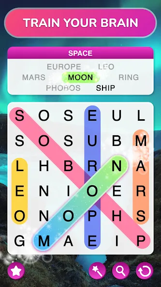 Word Search - Word Puzzle Game  [МОД Все открыто] Screenshot 2