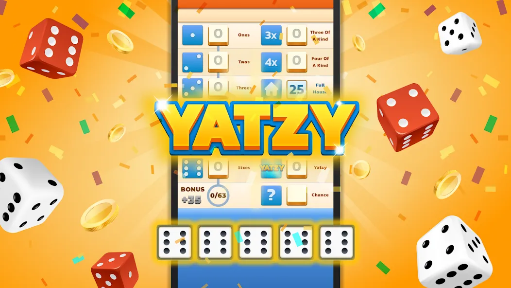 Yatzy - Fun Classic Dice Game (Ятзи)  [МОД Много денег] Screenshot 1