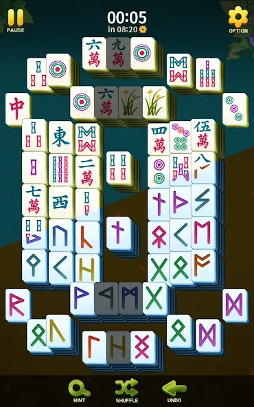 Mahjong Blossom Solitaire  [МОД Меню] Screenshot 3