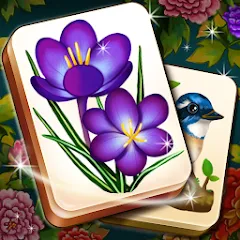 Скачать взломанную Mahjong Blossom Solitaire  [МОД Меню] - стабильная версия apk на Андроид