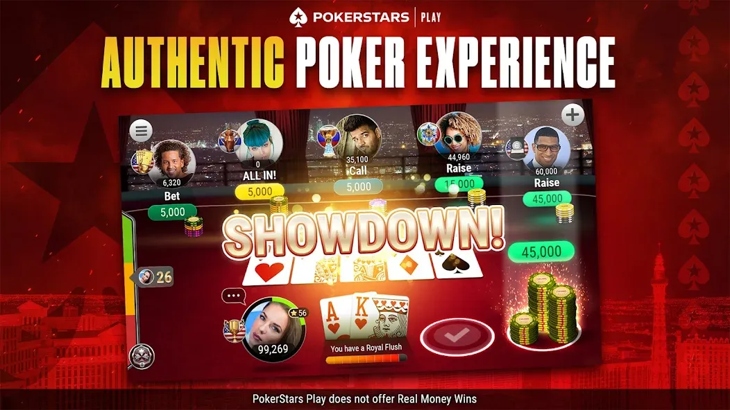 PokerStars Play: Texas Hold'em (ПокерСтарс Плей)  [МОД Mega Pack] Screenshot 1