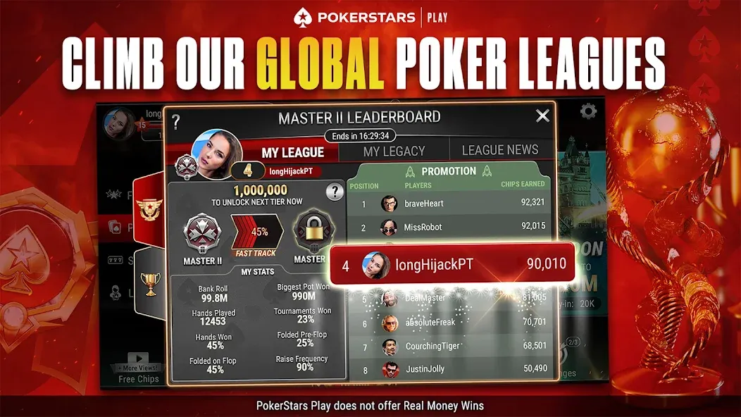 PokerStars Play: Texas Hold'em (ПокерСтарс Плей)  [МОД Mega Pack] Screenshot 2