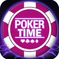 Взломанная Poker Time- Pulsa Texas Holdem (Покер Тайм)  [МОД Mega Pack] - полная версия apk на Андроид