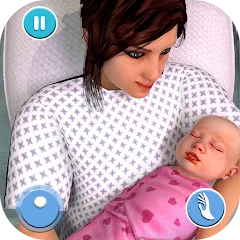 Скачать взлом Pregnant Mother Simulator Game (Симулятор беременной мамы)  [МОД Много денег] - последняя версия apk на Андроид