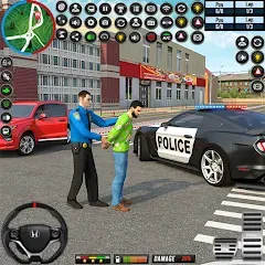 Взлом City Police Car Driving Games  [МОД Много денег] - полная версия apk на Андроид