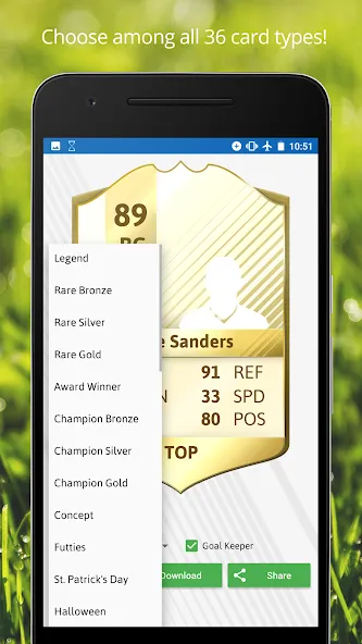 FUT Card Creator 23 (ФУТ Кард Криэйтор 23)  [МОД Mega Pack] Screenshot 4