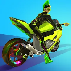 Скачать взлом Wild Wheels: Bike Racing (Уайлд Вилз)  [МОД Много денег] - стабильная версия apk на Андроид