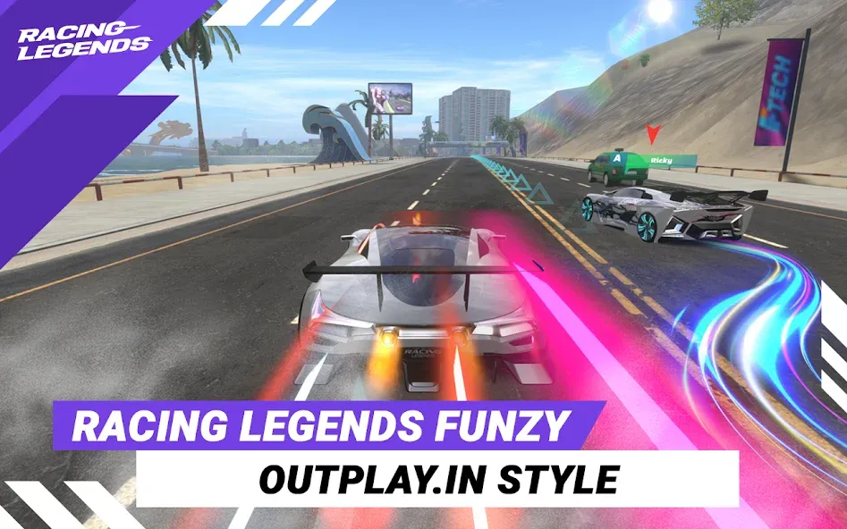 Racing Legends Funzy (Расинг Легендс Фанзи)  [МОД Меню] Screenshot 1