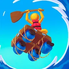 Взломанная Raft Racing (ДИУАфтинг)  [МОД Unlocked] - последняя версия apk на Андроид