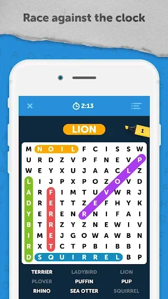 Infinite Word Search Puzzles (Инфинити ворд срч пазлы)  [МОД Много денег] Screenshot 1