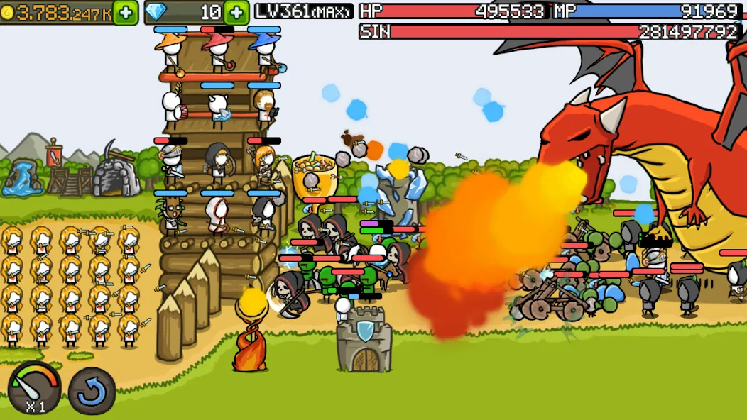 Grow Castle - Tower Defense (Гроу Касл)  [МОД Mega Pack] Screenshot 3