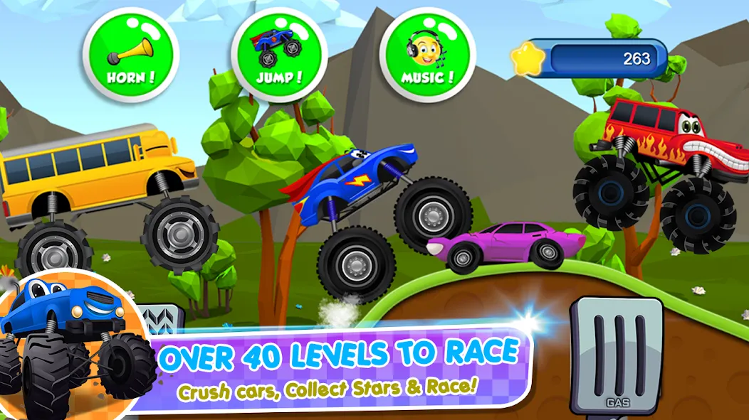 Monster Trucks Game for Kids 2 (Монстр Тракс Игра для Детей 2)  [МОД Mega Pack] Screenshot 4