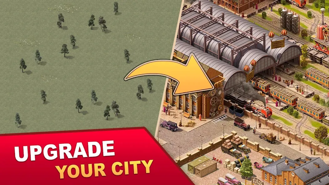 Steam City: Town building game (Стим Сити)  [МОД Много денег] Screenshot 1