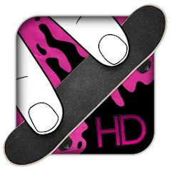 Взломанная Fingerboard HD Skateboarding (Фингерборд ХД скейтбординг)  [МОД Бесконечные монеты] - стабильная версия apk на Андроид