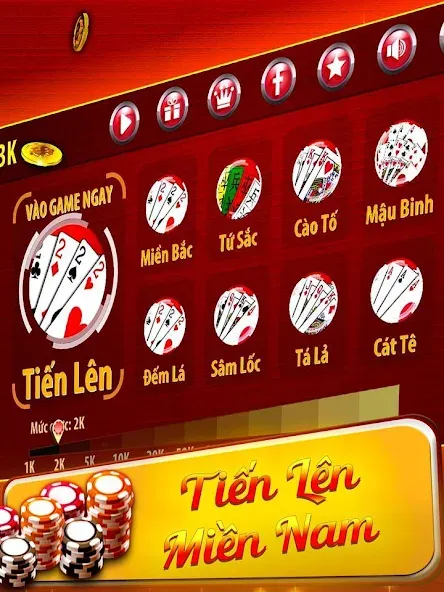 Tiến Lên Miền Nam - Tien Len  [МОД Меню] Screenshot 1