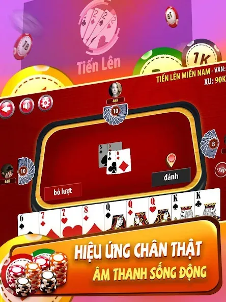 Tiến Lên Miền Nam - Tien Len  [МОД Меню] Screenshot 4