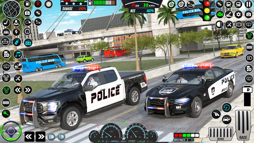 US Police Car Parking - King  [МОД Все открыто] Screenshot 4