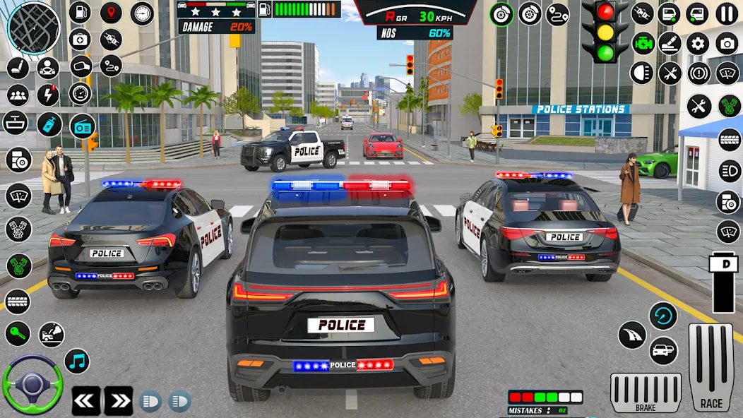 US Police Car Parking - King  [МОД Все открыто] Screenshot 5