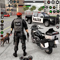 Взлом US Police Car Parking - King  [МОД Все открыто] - последняя версия apk на Андроид