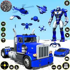 Взломанная Truck Game - Car Robot Games  [МОД Меню] - последняя версия apk на Андроид