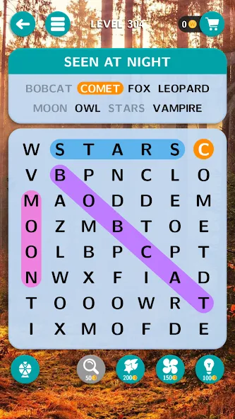 World of Word Search  [МОД Много денег] Screenshot 2