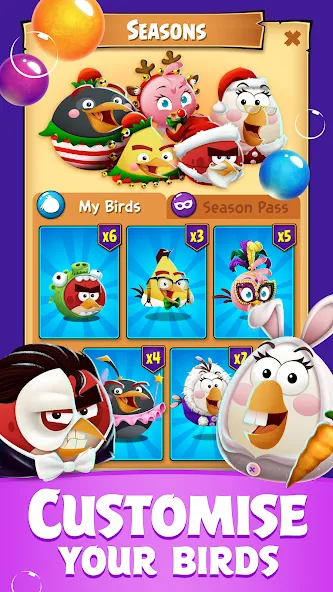 Angry Birds POP Bubble Shooter (Энгри Брдс ПОП Бабл Шутер)  [МОД Бесконечные монеты] Screenshot 5