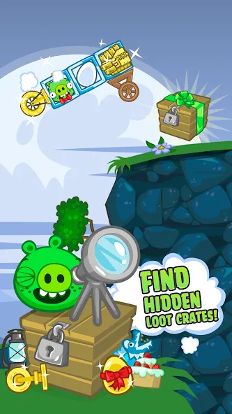 Bad Piggies (Бэд Пиггиз)  [МОД Все открыто] Screenshot 4